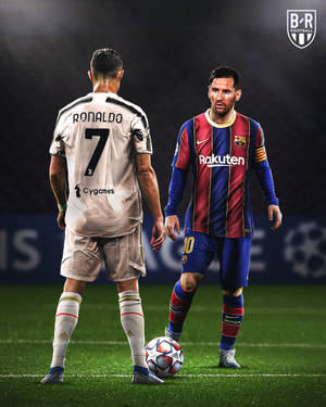 Messi og Ronaldo i kamp 4k — Messi Wallpapers