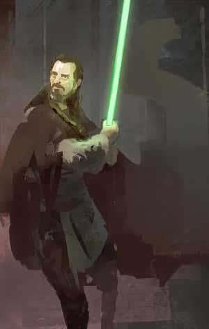 Mester Qui-Gon Jinn, den vise Jedi-ridder — Nubia Flip2 Wallpapers