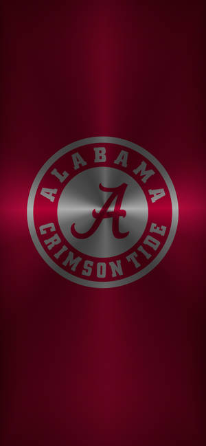 Metallisk Logo Alabama Crimson Tide tapet — iPhone 18 Pro Max Wallpapers