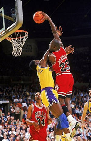 Aggressiv Michael Jordan skud mobil tapet. — Honor MagicPad4 Wallpapers