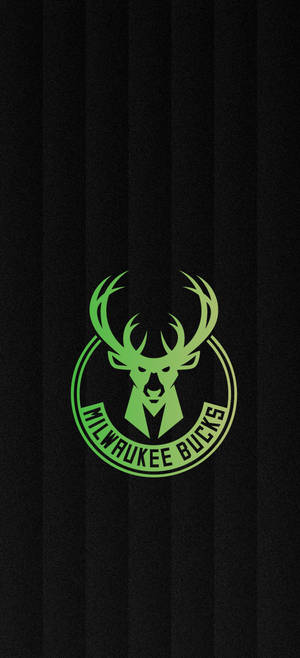 Wallpaper med Milwaukee Bucks grønt emblem — iPhone 16 Plus Wallpapers