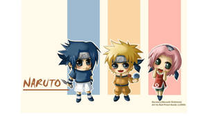 Mini Naruto-figurer Cover wallpaper — Sød naruto Wallpapers