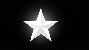 Enkel hvid stjerne på sort baggrund — Rummet Wallpapers