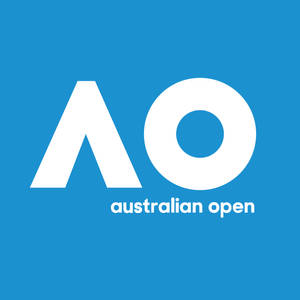 Minimalistisk Australian Open-logo tapet — Ren Wallpapers