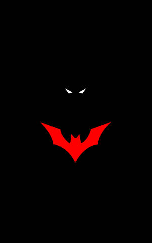 Minimalistisk Batman Symbol Illustration iPhone — Galaxy Tab Active Wallpapers