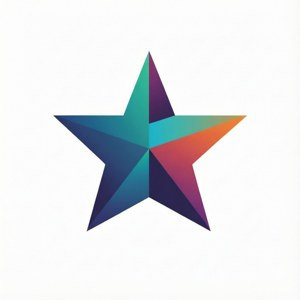 Minimalistisk Geostar-symbol på ren baggrund — Pixel Watch 5 Wallpapers