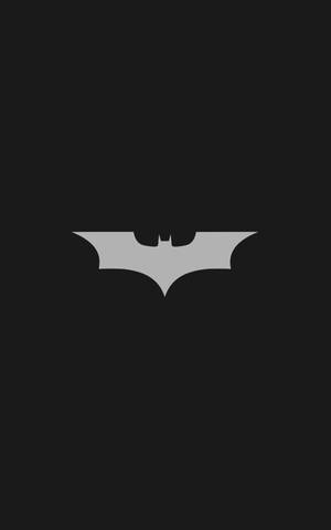 Minimalistisk Gråt Batman Logo iPhone — Galaxy Tab Active5 Wallpapers