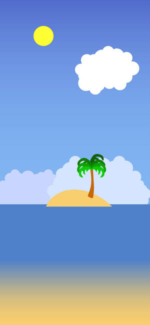 Minimalistisk Ø-baggrund — iPhone 16 Pro Max Wallpapers
