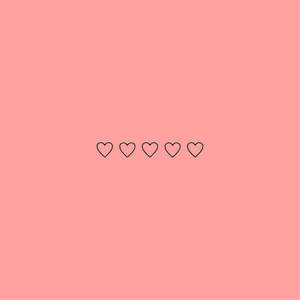 Minimalistisk pastelrosa hjerteæstetik tapet — Hjerte æstetisk GIF Wallpapers