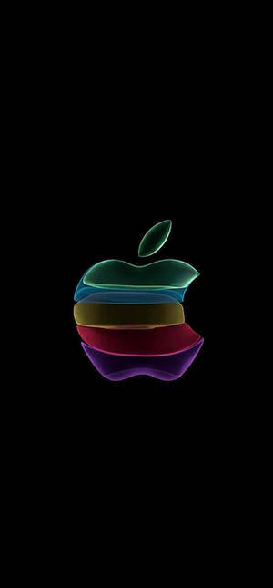 Farverigt Apple Logo IOS 11 — iPhone 11 Pro Wallpapers