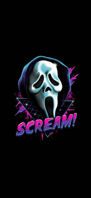 Minimalistisk sød Ghostface sort baggrund — Huawei nova 16z Wallpapers