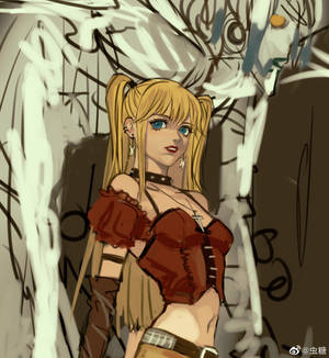 Misa Amane farvelagt skitse tapet — Oppo Find N6 Wallpapers