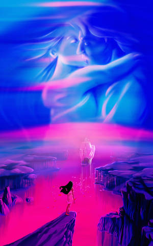 Mobile Pocahontas Cartoon baggrund — Moto Pad 70 Groove Wallpapers