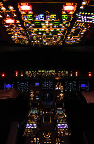 Cool flycockpit baggrund — Honor MagicPad 3 Pro 12.3 Wallpapers