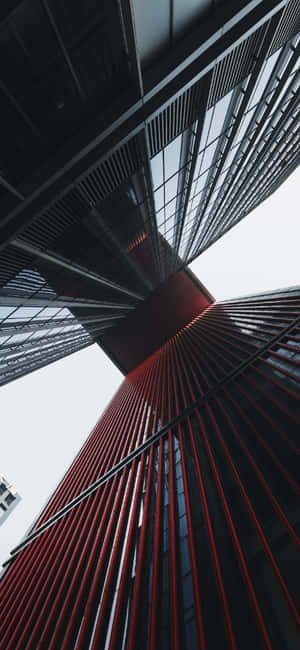 Moderne Rød og Sort Arkitektur — Oppo A6x Wallpapers