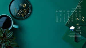Moderne skrivebord — Grøn æstetik Wallpapers