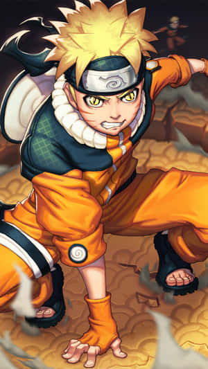 Modig og vild - Naruto frigør kraften fra Ni-halet bæst indeni ham — Naruto karakterer Wallpapers