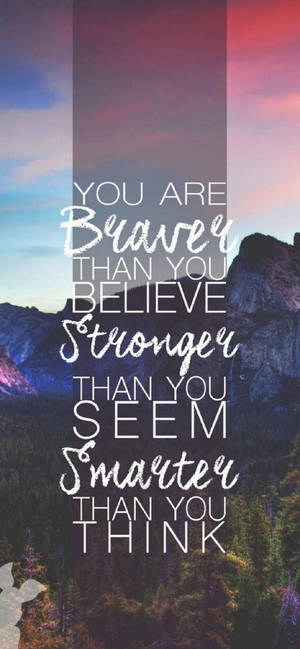 Modig Stærkere Klogere Motivational iPhone — Galaxy S25 FE Wallpapers
