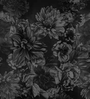 Mørk Blomster Elegance — Mørk blomstret Wallpapers