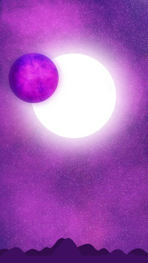 Mørk lilla æstetisk formørkelseskunst — Mørk lilla æstetik Wallpapers