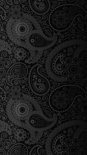Mørk telefon med paisley-mønster — Mørk telefon Wallpapers