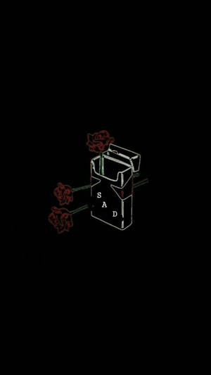 Mørk trippet blomst i cigaretæske — Mørk trippy Wallpapers