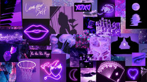 Mørk violet smuk æstetisk baggrund — Smuk æstetik Wallpapers