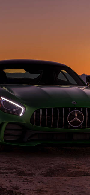 Mørkegrøn Mercedes iPhone X — iPhone 16 Plus Wallpapers