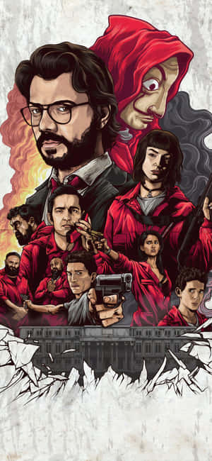 Money Heist rollebesætningsplakat — Xiaomi 17 Ultra Wallpapers