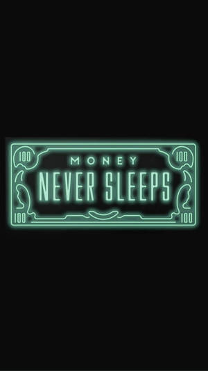 Money Never Sleeps Neon Green Æstetik