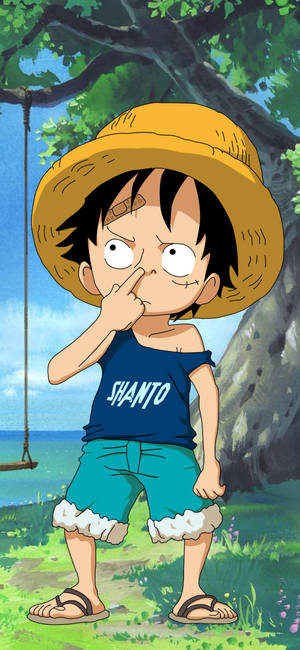 Monkey D Luffy som barn tapet — Pixel 11 Pro Wallpapers