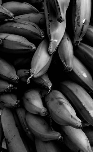 Monokromatisk Bananbunke tapet — Galaxy Tab S10 Ultra Wallpapers