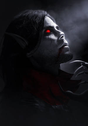 Morbius med glødende øjne baggrund — IQOO Pad5c Wallpapers