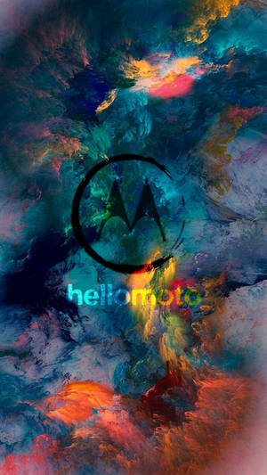 Motorola Farverig Skykunst — Motorola Wallpapers