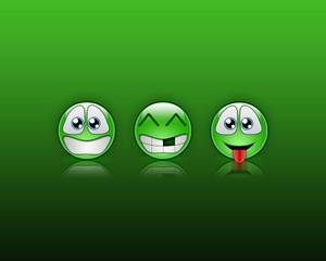 MSN Messenger grønne emojis — Grøn æstetik Wallpapers