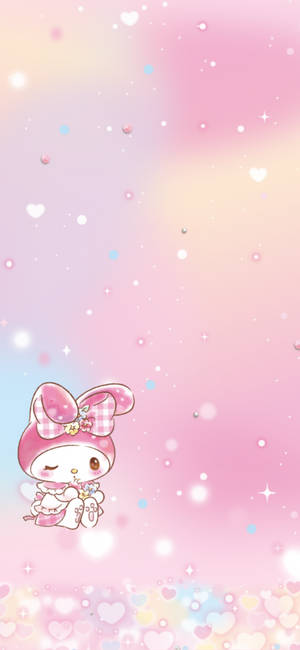 My Melody i pastelgradient wallpaper — iPhone 17e Wallpapers
