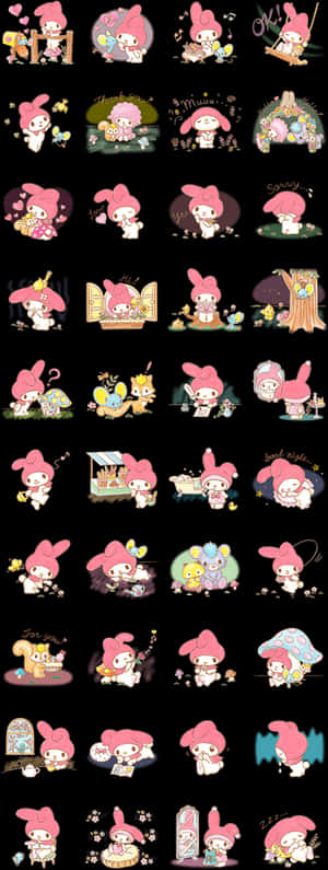 Line klistermærker My Melody, HD Png Download