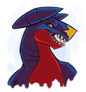Nærbillede Garchomp Fanart baggrund — Oppo Find N5 Wallpapers