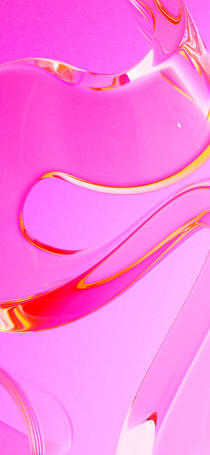 Nærbillede pink væske overflade mobil 3D — Galaxy S26 Ultra Wallpapers
