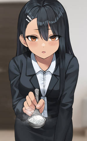 Nagatoro i kontortøj — Galaxy Tab Active5 Pro Wallpapers