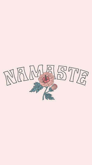 Namaste spirituel æstetik med blomst — Åndelig æstetik Wallpapers
