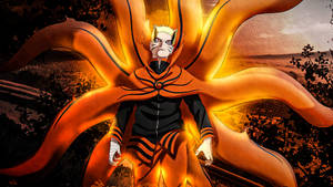 Naruto Baryon Mode Udendørs — Naruto baryon-tilstand Wallpapers