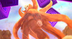 Naruto Baryon Mode Isshiki Kasser — Naruto baryon-tilstand Wallpapers