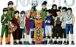 Naruto-karakterer Lærere og Elever tapet — Naruto karakterer Wallpapers
