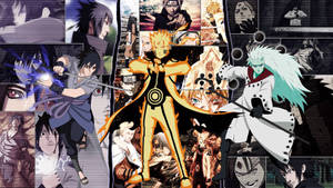 Naruto og Sasuke med Uchiha Madara baggrund — Naruto og sasuke Wallpapers