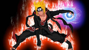 Naruto PC i Akatsuki-kappe Fanart