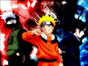 Naruto PC med Kakashi og Sasuke