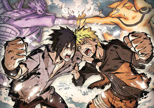 Naruto Sasuke Kamp Plakat tapet — Naruto plakat Wallpapers