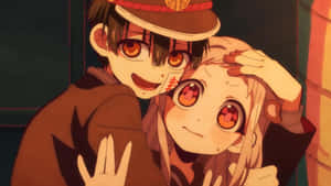 Nene krammer Hanako Kun profilbillede — Anime par GIF Wallpapers