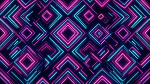 Neon geometrisk mønster til dobbelte skærme.